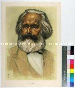 Porträt des Gesellschaftstheoretikers Karl Marx