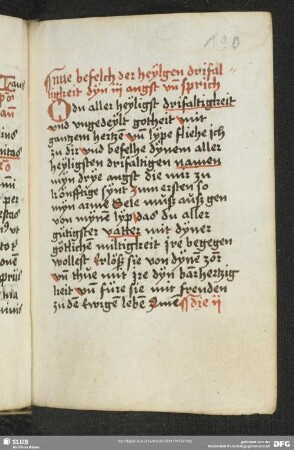 190r-191r: Gebet zur Trinität um ein guten Tod
