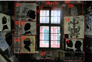Raum 206 Ostwand Überblick