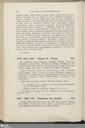 383. [1194 oder 1195], Januar 31. Bosau