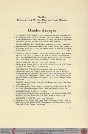 Handzeichnungen (Nr. 1-94)
