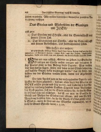 798-803, I. Wann wir nun erstlich, Geliebte im Herrn, das ...