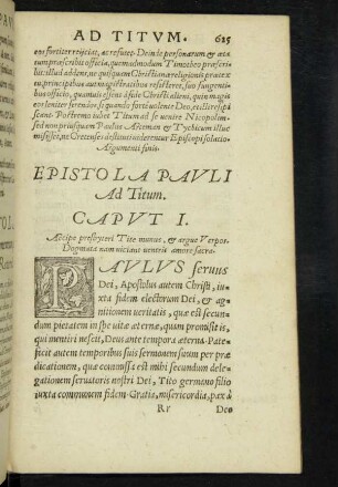 Epistola Pauli Ad Titum.