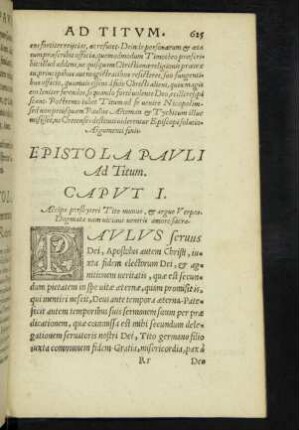 Epistola Pauli Ad Titum.