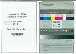 Entnazifizierung Hans Ulrich Berthold, geb. 29.09.1912 (Assessor)