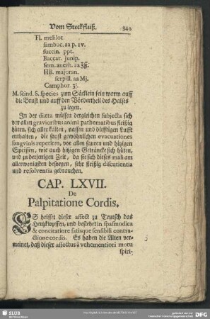 Cap. LXVII. De Palpitatione Cordis