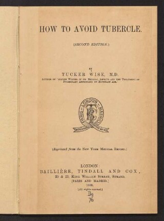 How to avoid tubercle