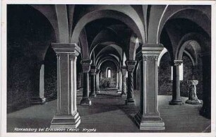 Ansichtskarte: Konradsburg bei Ermsleben (Harz) Krypta