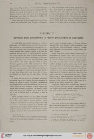 Appendice III