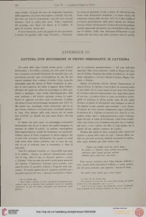 Appendice III