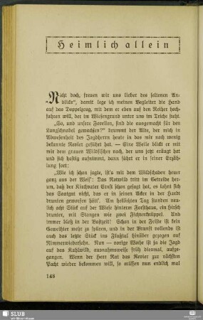 Heimlich allein