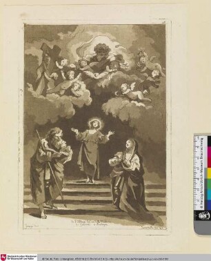 de L'Albane Eglise della Madona di Galiera a Bologne; [himmlische und irdische Trinität]