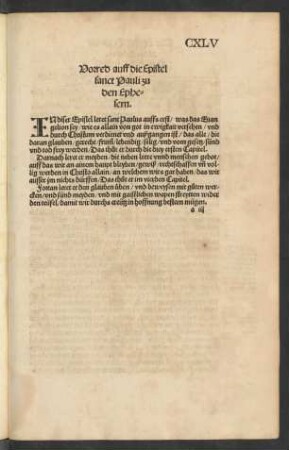 Vorred auff die Epistel sanct Pauli zu den Ephesern.