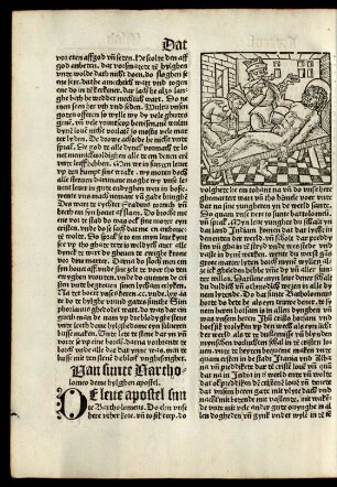 Van sunte Bartholomeo deme hylghen apostel.