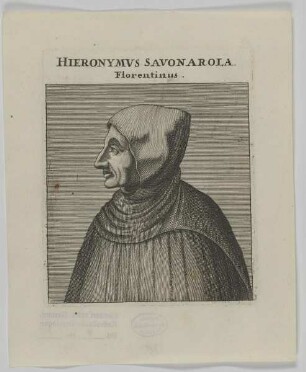 Bildnis des Hieronymvs Savonarola
