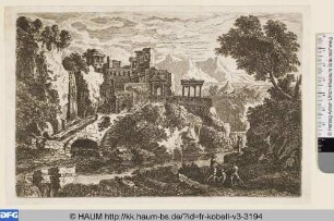 Landschaft mit antiken Ruinen