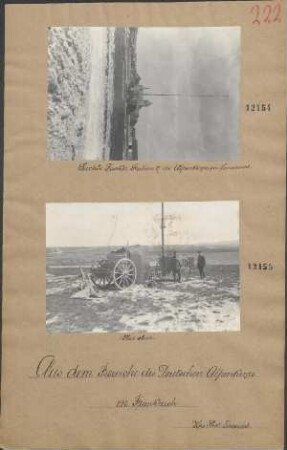 Leichte Funker-Station 27 des Alpenkorps in Lavannes
