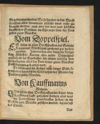 Von Kauffmanns Wahren.