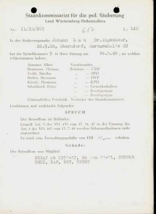 Lau, Johann, Dr.