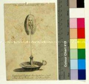 Karikatur auf den britischen Lordkanzler Henry Bathurst, 2. Earl of Bathurst