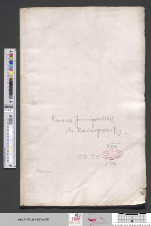 Revidierte Innungsartikel des Maurergewerks