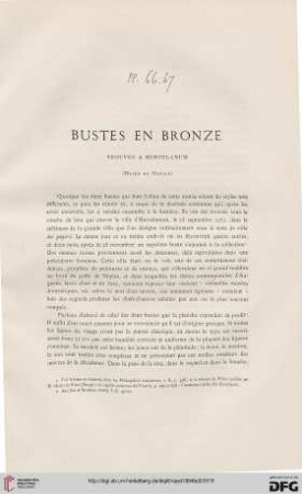 Bustes en bronze