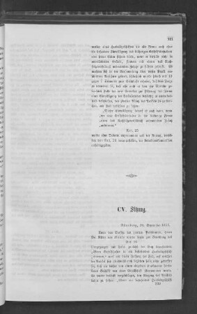 CV. Sitzung.