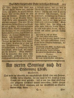 Am vierten Sonntage nach der Erscheinung Christi