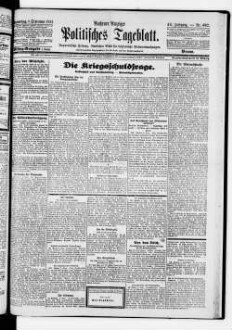 Aachener Anzeiger : politisches Tageblatt : beliebtes und wirksames Anzeigenblatt der Stadt und der Regierungsbezirks