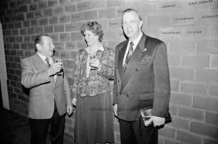 Neujahrsempfang in Kulturzentrum Pferdestall: Arno Pauls mit Bürgervorsteherin Ingeborg Reckling und Heinrich Schmitz