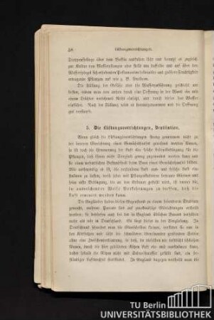 5. Die Lüftungsvorrichtungen, Ventilation.