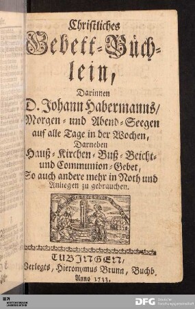 Christliches Gebett-Büchlein