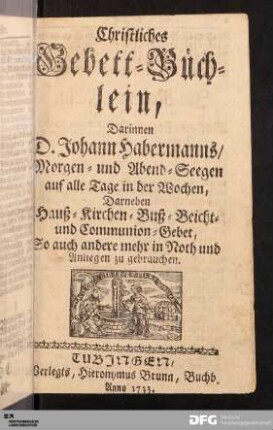 Christliches Gebett-Büchlein