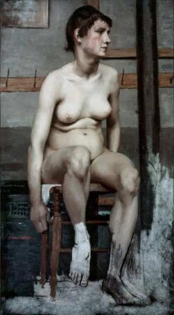 Frauenakt im Atelier Julian