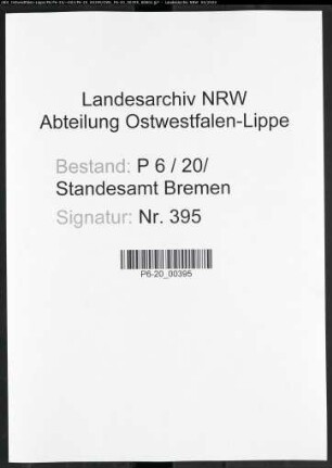Sterberegister Standesamt Bremen