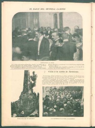 Visita á la tumba de Sarmiento