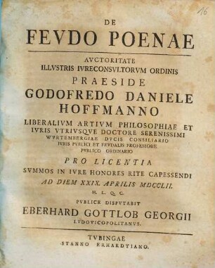 De Fevdo Poenae