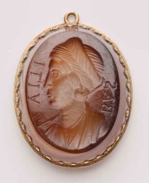 Intaglio mit weiblichem Basilia, 320-330 n. Chr.