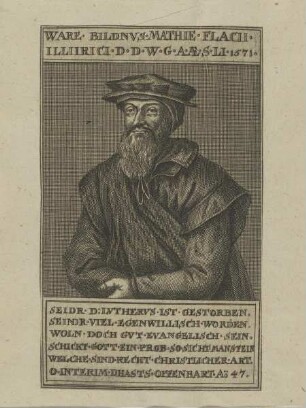 Bildnis des Matthias Flacius Illyricus (eig. Vlacich)