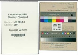 Entnazifizierung Wilhelm Klueppel , geb. 27.03.1918 (Referendar)