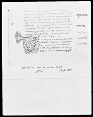 Commentarius in Psalmos / Glossenbibel — Initiale O (ratio), Folio 36 verso