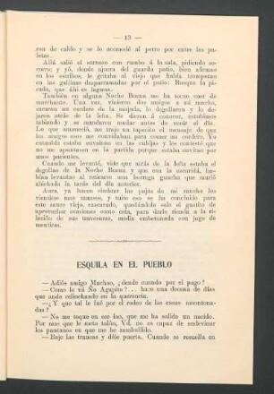 Esquila en el pueblo