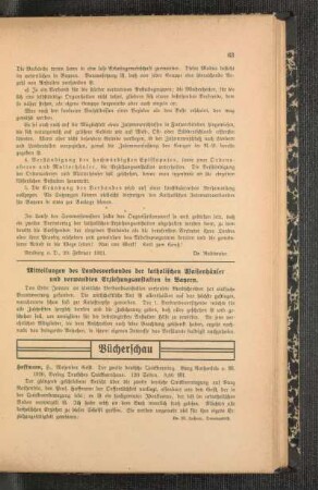 Mitteilungen des Landesverbandes der katholischen Waisenhäuser und verwandten Erziehungsanstalten in Bayern
