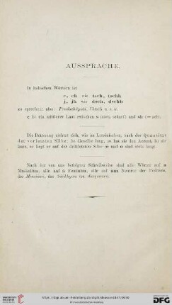 Aussprache