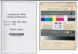 Entnazifizierung Arthur Weyel , geb. 09.11.1894 (Werksdirektor)