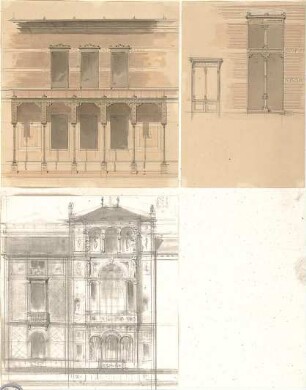 Lange, Ludwig; Lange - Archiv: III.6 Renaissance / Neorenaissance - Häuserfassaden (Details)
