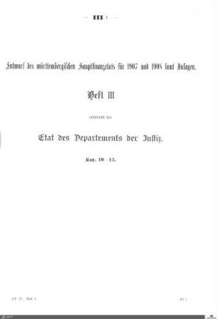 Hauptfinanzetat 1907-1908, Heft 3