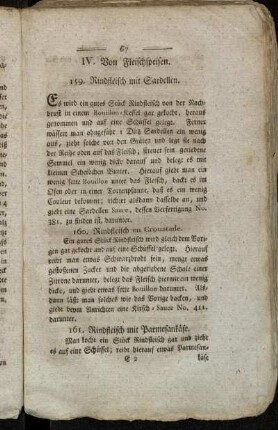 IV. Von Fleischspeisen