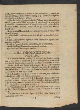 Libri Theologici Romanensium.