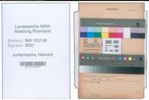 Entnazifizierung Heinrich Juntermanns , geb. 27.07.1895 (Landwirt)